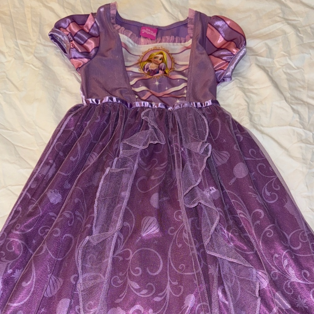Disney Princess Lavender Dress with Rapunzel Design